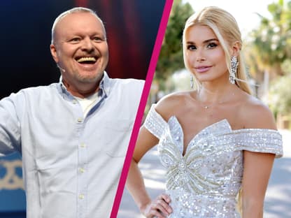 Collage Stefan Raab und Pamela Reif