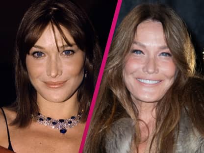 Carla Bruni früher und heute