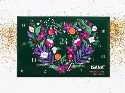 Adventskalender Isana auf Glitzer