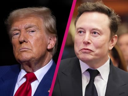 Collage Donald Trump und Elon Musk