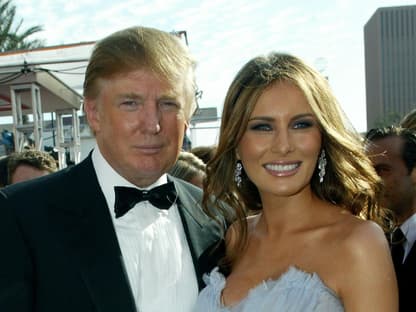 Donald und Melania Trump bei den Emmys 2005