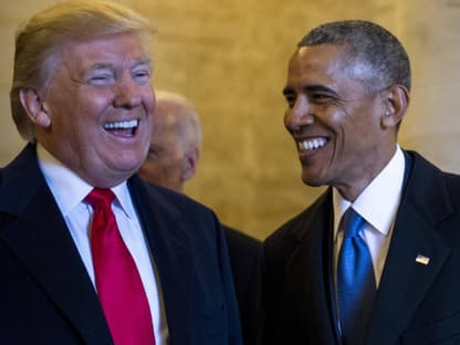 Donald Trump und Barack Obama nach der US-Wahl Anfang 2017