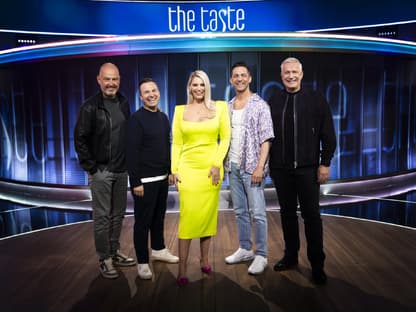 Das Team von "The Taste": Frank Rosin, Tim Raue, Angelina Kirsch, Alexander Kumptner, Alexander Herrmann