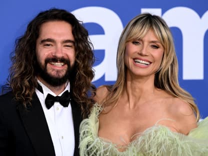 Tom Kaulitz und Heidi Klum strahlen