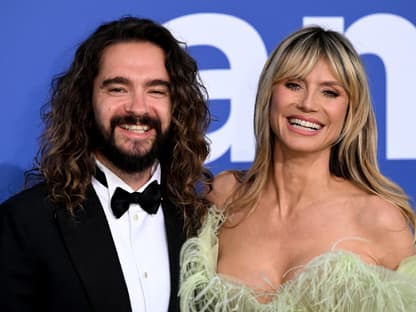 Tom Kaulitz und Heidi Klum strahlen