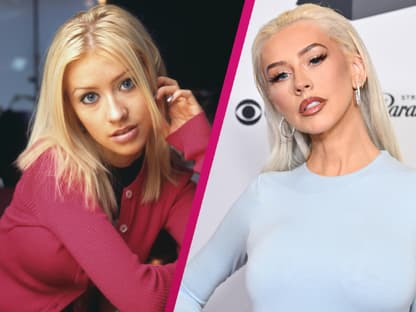 Collage Christina Aguilera früher und heute