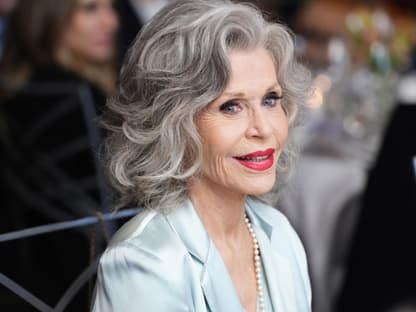 Jane Fonda strahlt 