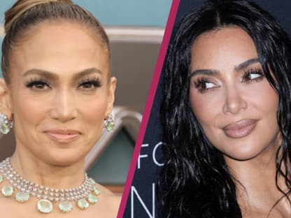 Jennifer Lopez und Kim Kardashian Collage