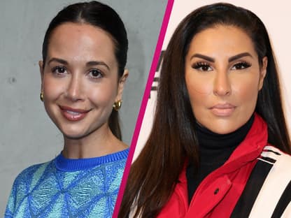 Mandy Capristo lächelt, Senna Gammour ernst