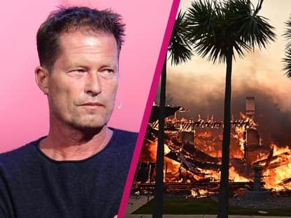 Collage Til Schweiger und Waldbrände L.A.