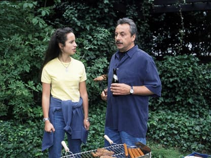 Wolfgang Stumph und Tochter Stephanie Stumph 1999 in der ZDF-Serie "Stubbe - Von Fall zu Fall"