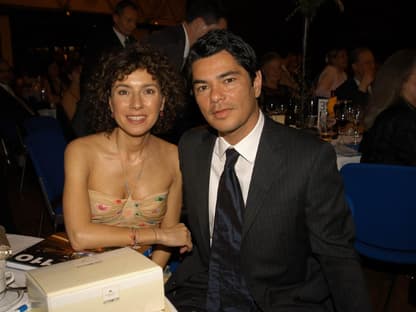 Maria Ketikidou mit ihrem Ex-Ehemann Tom Yamaoka im Jahr 2005