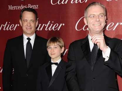 Cooles Trio: Tom Hanks mit Thomas Horn und Stephen Daldry