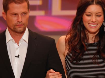 Traumduo: Til Schweiger kam gemeinsam mit seiner Filmkollegin Jessica Biel nach Friedrichshafen. Sie stellten ihren neuen Film "Happy New Year" vor, der am 8.12. in die deutschen Kinos kommt