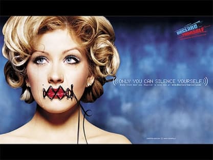 Christina Aguilera PSA - Photo by David LaChapelle