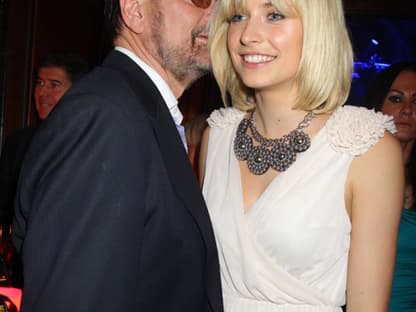 Günther Klum mit seinem Schützling Lena Gercke