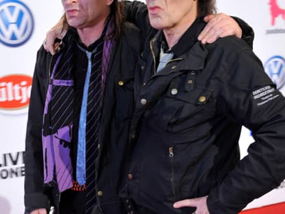 Wer ist hier eigentlich der echte Udo? Panikrocker Udo Lindenberg kam Arm in Arm mit seinem Double