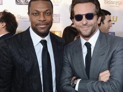 Definitiv das coolste Duo bei den Awards: Die Schauspieler Chris Tucker und Bradley Cooper