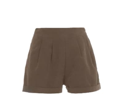 Ob zu T-Shirt, Schluppenbluse oder Jeanshemd – Ledershorts (echt ODER fake) sind Allround-Talente und gehören unbedingt zu unserer Sommer-Garderobe. Dorothy Perkins, ca. 20 Euro