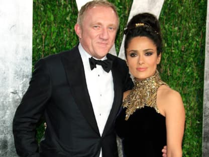 Modeunternehmer Francois-Henri Pinault mit Salma Hayek