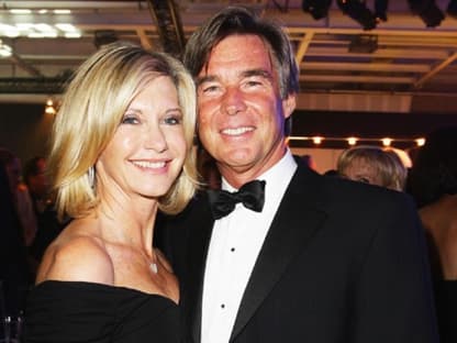 Schauspielerin Olivia Newton-John und John Easterling brachten Hollywood-Glamour nach Berlin