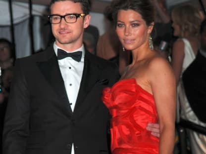 Justin Timberlake und seine Freundin Jessica Biel