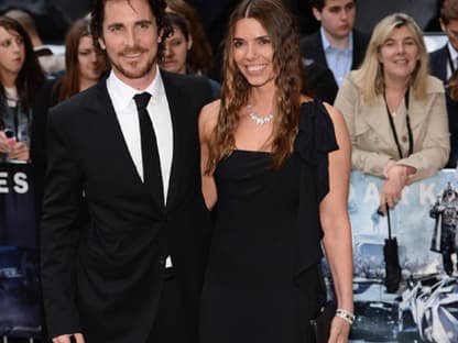 Batman himself: Hauptdarsteller Christian Bale mit seiner Frau Sibi Blazic