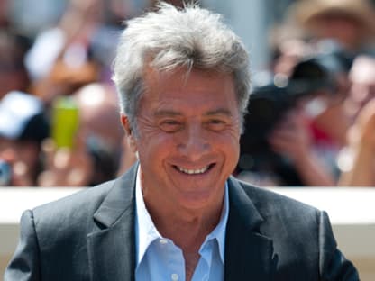 Auch ihr Kollege Dustin Hoffman zeigte sich freudestrahlend den Fotografen