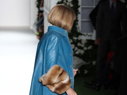 Premiere! Anna Wintour auf dem Catwalk - allerdings nur zum Platznehmen