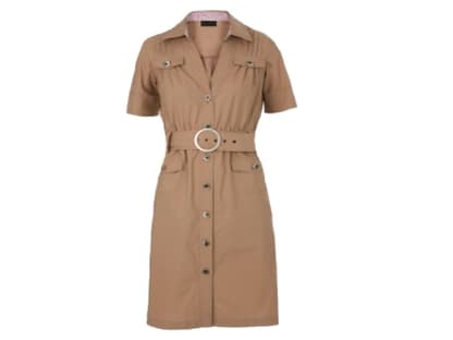 Safari: Hemdblusen-Kleid von Mango, ca. 60 Euro