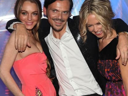 Cooles Trio: Lindsay Lohan, Matthew Williamson und Rachel Zoe