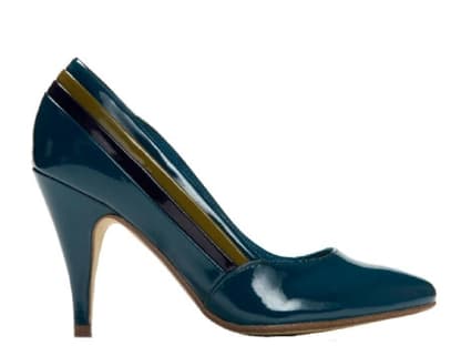 Pumps mit Streifenmuster von H&M, ca. 40 Euro