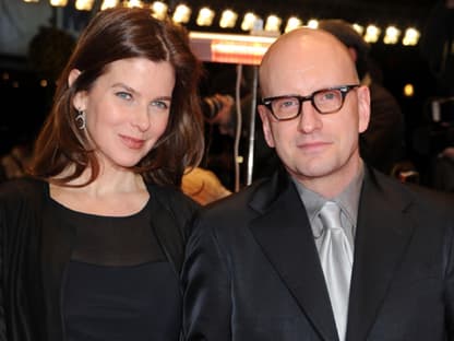 Regisseur Steven Soderbergh und Ehefrau Jules Asner waren ebenfalls in Berlin dabei