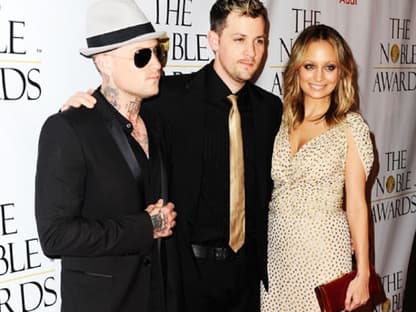 Familienbande: Benji und sein Zwillingsbruder Joel Madden mit dessen Ehefrau Nicole Richie