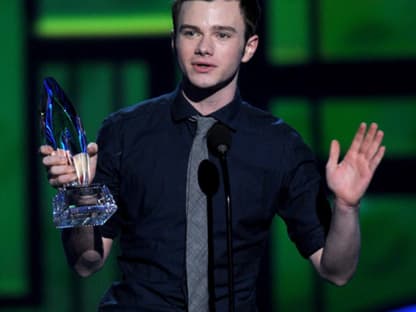 Serienstar Chris Colfer gewann in der Kategorie "Favourite Comedic TV Actor"