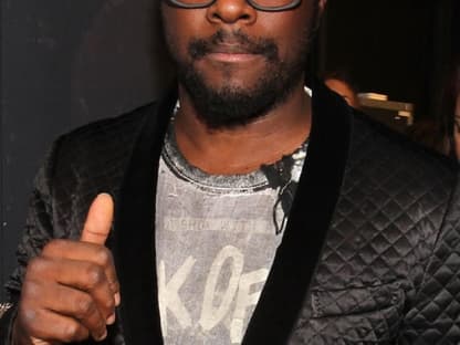 Will.i.am von den "Black Eyed Peas" feierte auch mit im Nokia Theatre