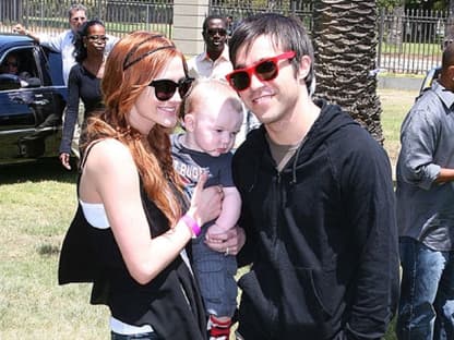 Eine glückliche Familie: Ashlee Simpson, Pete Wentz und Baby Brony Mowgli