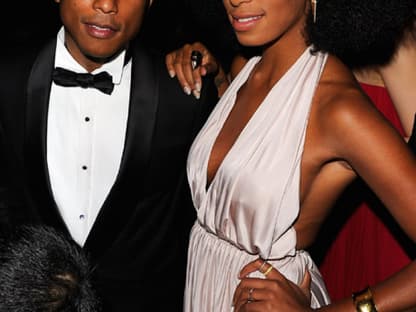 Ob auch neue Musikprojekte besprochen wurden? Pharrell Williams mit Solange Knowles