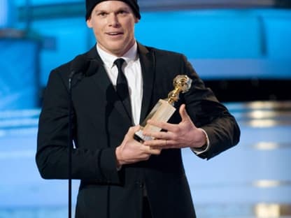 Michael C. Haal auf der Golden Globe Bühne