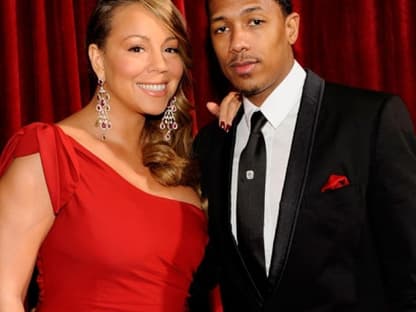 Mariah Carey und Nick Cannon. Die Sängerin spielt in dem Film "Precious" mit