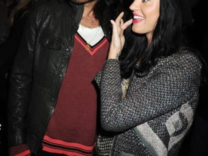 Russell Brand mit seiner Freundin Katy Perry