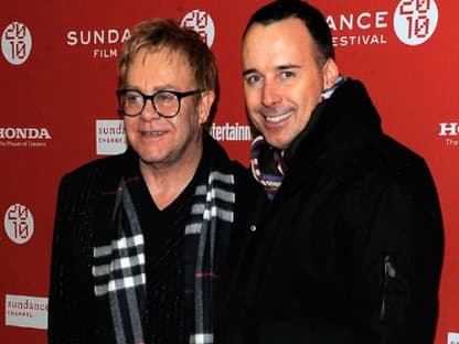 Elton John und sein Partner David Furnish reisten gemeinsam zum Festival nach Utah