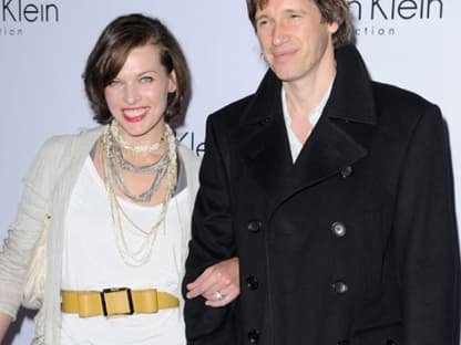 Strahlten vor Glück: Milla Jovovich mit ihrem Ehemann Paul W.S. Anderson auf dem roten Teppich