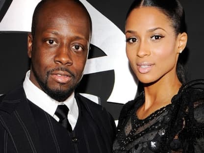 Wyclef Jean posiert gemeinsam mit Sängerin Ciara