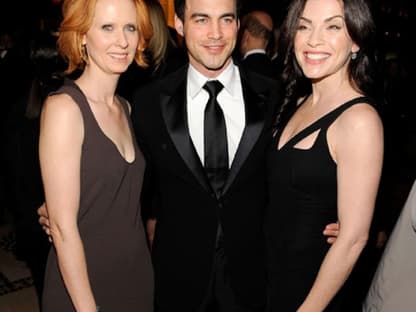 Cynthia Nixon, Keith Lieberthal und Julianna Margulies