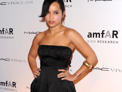  Zoe Kravitz bezauberte in einem schwarzen Bustierkleid