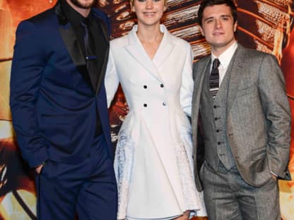 Hollywood in Berlin. Zur Premiere von "Tribute von Panem 2 - Catching Fire" kam der gesamte Cast. Liam Hemsworth, Jennifer Lawrence und Josh Hutcherson sorgten für Kreischalarm am Potsdamer Platz