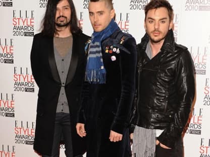 Shannon Leto mit Jared Leto und Tomo Milisevic 