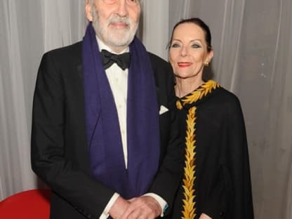 Christopher Lee mit seiner Ehefrau zur Weltpremiere