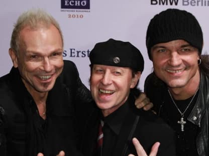 Rudolf Schenker, Klaus Meine und Matthias Jabs von den "Scorpions"